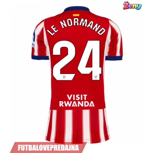 Lacne Ženy Futbalové dres Atletico Madrid Robin Le Normand #24 2026-27 Krátky Rukáv - Domáci